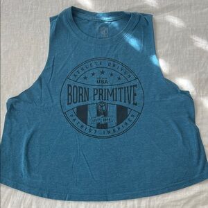 Born Primitive Teal Muscle Tee